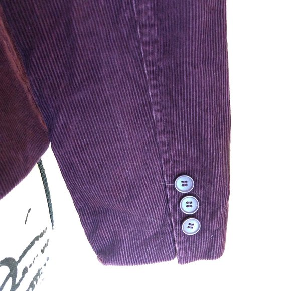 Plum Corduroy Blazer - Picture 5 of 10